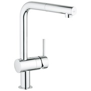 Смеситель для кухонной мойки Grohe Minta 32168000 однорычажный выдвижной излив хром