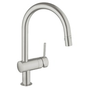 Смеситель для кухонной мойки Grohe Minta 32321DC0 однорычажный встроенная выдвижная лейка Dual суперсталь