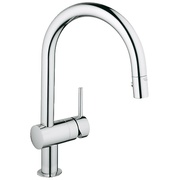 Смеситель для кухонной мойки Grohe Minta 32321000 однорычажный встроенная выдвижная лейка Dual хром