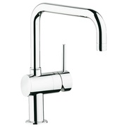 Смеситель для кухонной мойки Grohe Minta 32488000 однорычажный U-излив поворотный трубкообразный излив хром
