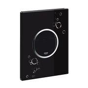 Кнопка смыва Grohe Nova Cosmopolitan с графическим принтом черный/хром