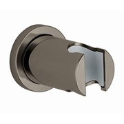 Настенный держатель Grohe Rainshower без регулировки с круглой розеткой коричневый (темный графит)
