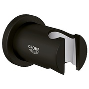 Настенный держатель Grohe Rainshower без регулировки с круглой розеткой черный бархат