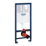 Инсталляция для подвесного унитаза Grohe Rapid SL смывной бачок GD 2, монтаж. высота 1.13 м наклад. панель Skate Air