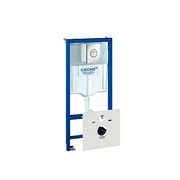 Инсталляция для подвесного унитаза Grohe Rapid SL 38813001 4 в 1 в сборе, смывной бачок GD 2 монтажная высота 1.13 м накладная панель Nova Cosmopolitan