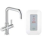 Смеситель для кухонной мойки Grohe Red Duo 30145000 U-излив и бойлер single (4 литра) хром