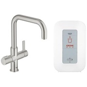 Смеситель для кухонной мойки Grohe Red Duo 30145DC0 U-излив и бойлер single (4 литра) суперсталь