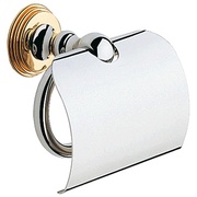Держатель туалетной бумаги Grohe Sinfonia с крышкой хром/золото