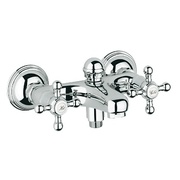 Смеситель для ванны Grohe Sinfonia настенный монтаж скрытые S-образные эксцентрики хром