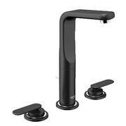 Смеситель для раковины Grohe Veris на три отверстия M-Size поворотный излив черный бархат