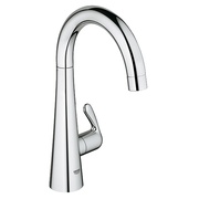 Вентиль Grohe Zedra вертикальный поворотный трубкообразный излив хром