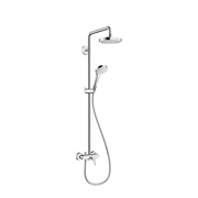 Кран Hansgrohe Croma Select S180 со штангой, лейкой и верхним душем 27255400
