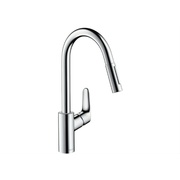 Смеситель для кухонной мойки Hansgrohe Focus с выдвижным душем