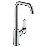 Смеситель для раковины Hansgrohe Focus 240 мм высокий корпус поворотный излив 31609000