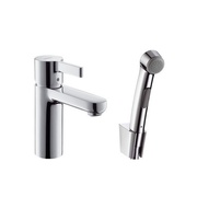Смеситель для раковины Hansgrohe Metris S хром, c гигиеническим душем