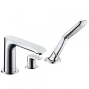 Смеситель для ванны Hansgrohe PuraVida на 3 отверстия на бортик хром 15432000