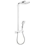 Душевая система Hansgrohe Raindance Select E 300 3jet Showerpipe 27127400 с термостатом 3 вида струй белый 27127400