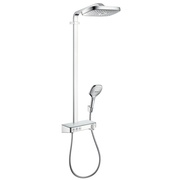Душевая система Hansgrohe Raindance Select E 300 3jet Showerpipe 27127000 с термостатом 3 вида струй хром 27127000