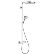 Душевая система Hansgrohe Raindance Select S 300 2 jet Showerpipe 27133000 поворотная с термостатом 2 вида струй хром 27133000