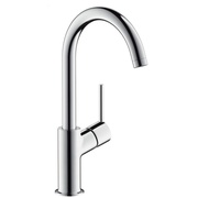Смеситель для раковины Hansgrohe Talis S2 монокомандный, не поворотный излив, донный клапан, хром