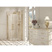 Душевая перегородка Huppe Studio Victorian SV0802.093.343 100x100x201 золото глянец