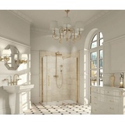 Дверь для душевого уголка Huppe Studio Victorian 201x90x90 см с неподвижным сегментом + боковая стенка золото/стекло frozen grace правая