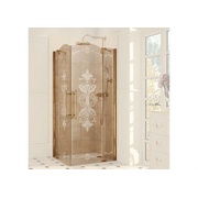 Душевая перегородка Huppe Studio Victorian SV0802.093.344 100x100 золото глянец четверть круга