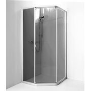 Душевой уголок IDO Showerama 8-3 4983013101 100x100 см профиль серебро стекло тонированное