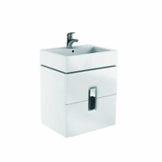 Тумба для раковины IFO Twins 60x46 см белый глянец 2 ящика