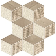 Мозаика Impronta italgraniti Beige Experience Wall Rombo Bronzo