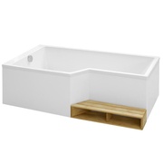 Акриловая ванна Jacob Delafon Bain Douche neo 160x90/70 см без специального слива и ступеньки левая