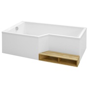 Акриловая ванна Jacob Delafon Bain Douche neo E6D002L-00 170x90/70 см без специального слива и ступеньки левая