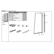 Комплектующие Jacob Delafon R9A1065NF = ER9A965-NF запчасть для душевого ограждения