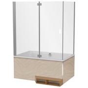 Шторка для ванны Jacob Delafon Capsule E6D129-GA 140x90 см