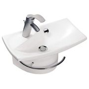 Раковина Jacob Delafon Escale E1025-00 50x31.5 см, подвесная с единым полупьедесталом