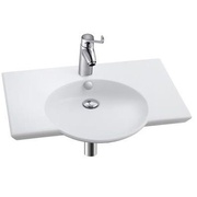 Раковина Jacob Delafon Formilia E4492-00 Spherik 70x54.5 см, со столешницей, смеситель по центру
