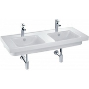 Раковина Jacob Delafon Odeon up E4779-00 140x50 см на две чаши, 2 отверстия под смесители