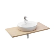 Столешница для раковины Jacob Delafon Ove 130x50 см 1 отверстие белый дуб
