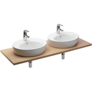 Столешница для раковины Jacob Delafon Ove 130x50 см 2 отверстия белый дуб