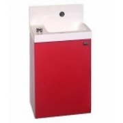 Тумба для раковины Jacob Delafon Pop laminar 40x24x59.1 см красный винил правая