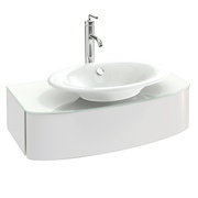 Тумба для раковины Jacob Delafon Presquile EB1106-G1C 83x45x21.8 см 1 ящик белый