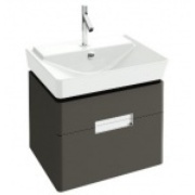 Тумба для раковины Jacob Delafon Reve 60 (57.3x43.5x44.5) см 2 ящика серый антрацит