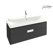Тумба для раковины Jacob Delafon Reve 120 (117.3x43.5x44.5) см 2 ящика серый антрацит