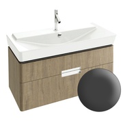 Тумба для раковины Jacob Delafon Reve 100 (97.3x43.5x44.5) см 2 ящика серый антрацит