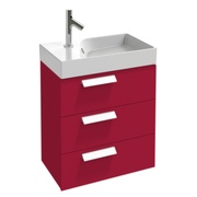 Тумба для раковины Jacob Delafon Rythmik 60x45 см 3 ящика малиновый