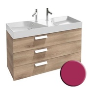 Тумба для раковины Jacob Delafon Rythmik 120x45 см 3 ящика малиновый