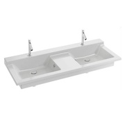 Раковина Jacob Delafon Soprano EXJ112-00 140x54 см столешница на 2 чаши
