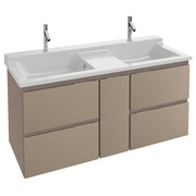 Тумба для раковины Jacob Delafon Soprano 136x53.5 см белый глянец
