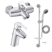 Комплект смесителей с душем Jacob Delafon Tea 3 в 1 (E72600 / E71600 / E14330 )