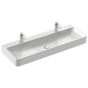 Раковина Jacob Delafon Vox EVA122-00 120x46 см с 2 отверстиями под смеситель